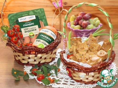 Кексы «Сырный и колбасный перекус»