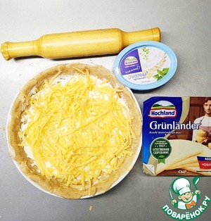 Галета с грибами и сыром