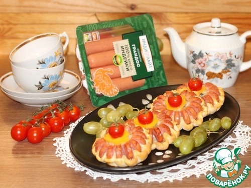 Мини-пиццы "Цветочки"