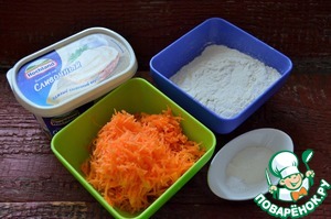 Сырно-морковные кексы