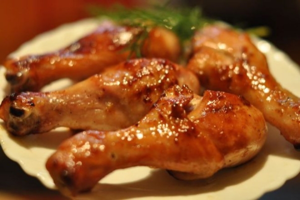 Куриные ножки в горчично-медовом маринаде в духовке