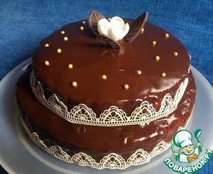 Большой торт с крем-чиз