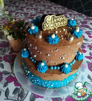 Большой торт с крем-чиз