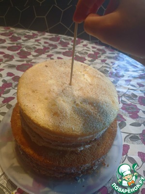 Большой торт с крем-чиз