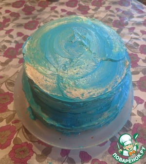 Большой торт с крем-чиз