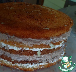Большой торт с крем-чиз