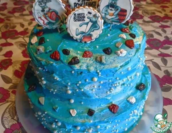 Большой торт с крем-чиз