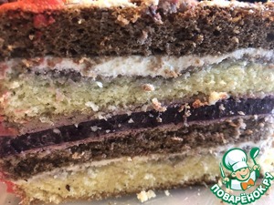 Большой торт с крем-чиз