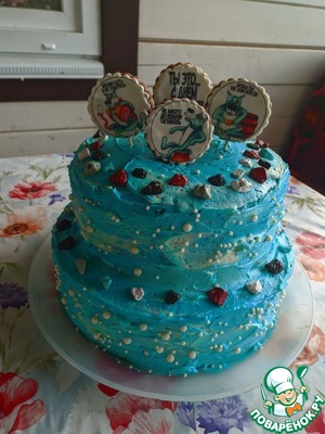 Большой торт с крем-чиз