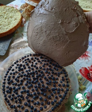 Большой торт с крем-чиз