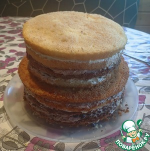 Большой торт с крем-чиз