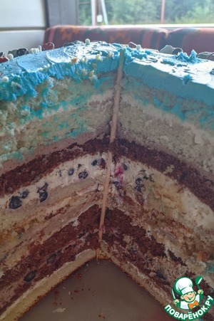 Большой торт с крем-чиз