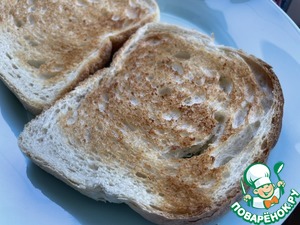 Брускетта с лисичками