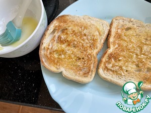 Брускетта с лисичками