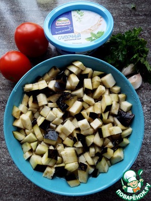 Брускетта с пикантными баклажанами