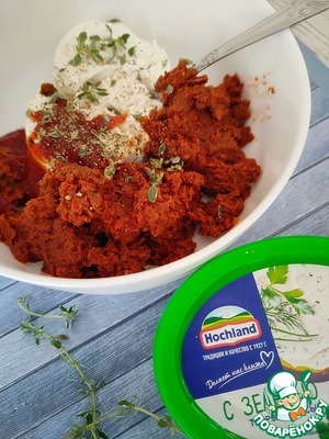 Брускетта с творожным сыром и виноградом Брускетта с творожным сыром и виноградом