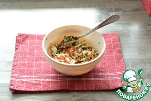 Булочка с лососем и сыром