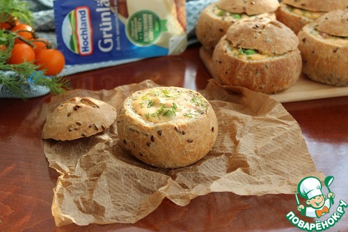 Булочки с сырным соусом