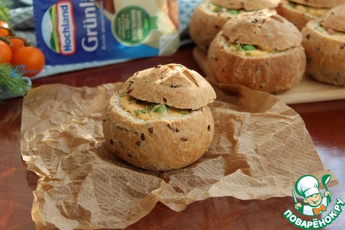 Булочки с сырным соусом