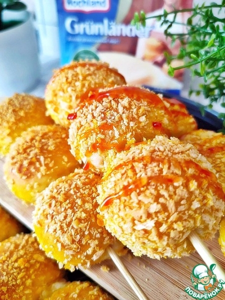 Булочки с сыром "Забавный шашлычок" Булочки с сыром "Забавный шашлычок"