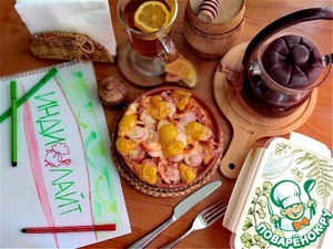 Быстрый завтрак из СВЧ "Почти пицца"