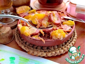 Быстрый завтрак из СВЧ "Почти пицца"