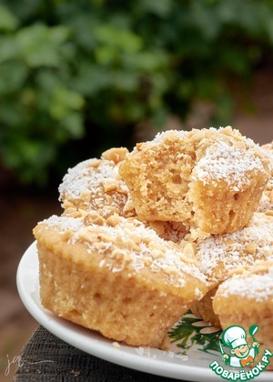 Кокосово-арахисовые кексы