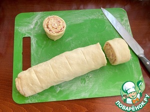 Булочки с ветчиной и сыром