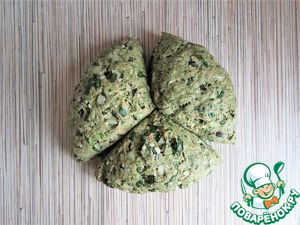 Деревенская коса с сыром и шпинатом Деревенская коса с сыром и шпинатом