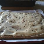 Легкий торт на кефире со сметанным кремом Легкий торт на кефире со сметанным кремом