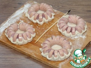 Мини-пиццы "Цветочки"