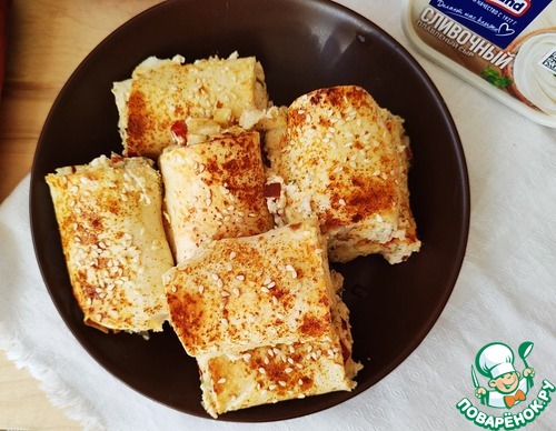 Рулетики из лаваша с плавленым сыром и перцем