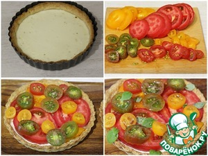 Сырный тарт с томатами