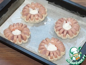 Мини-пиццы "Цветочки"