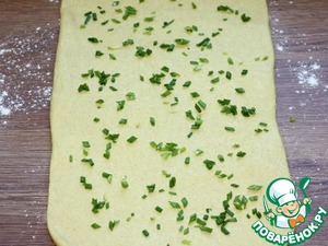 Пряный хлеб с луком и чесноком