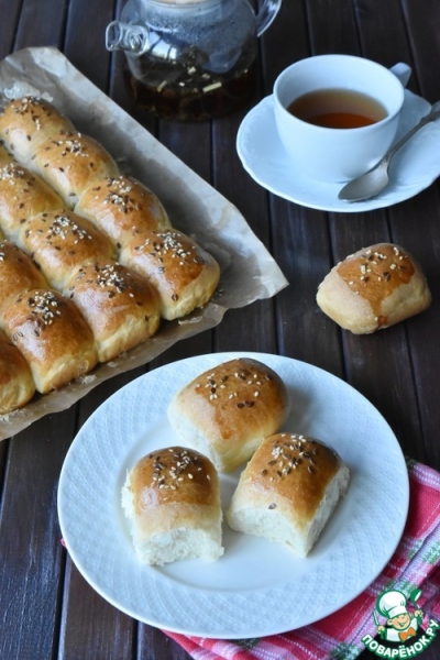 Отрывной пирог с сосисками