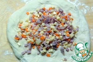 Домашний хлеб с ветчиной и сыром