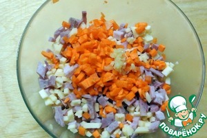 Домашний хлеб с ветчиной и сыром