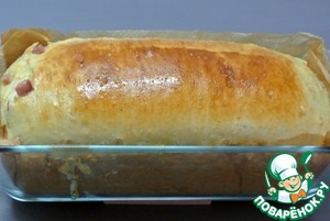 Домашний хлеб с ветчиной и сыром