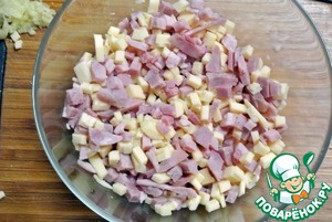 Домашний хлеб с ветчиной и сыром