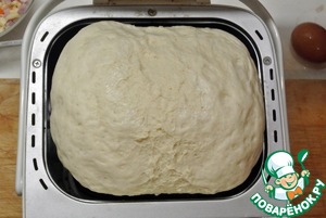 Домашний хлеб с ветчиной и сыром