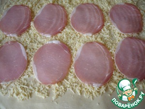 Рулет с сыром и ветчиной Рулет с сыром и ветчиной