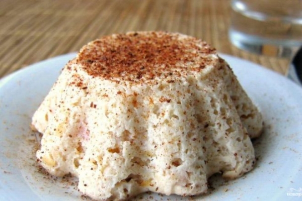 Творожно-яблочное суфле с корицей в микроволновке Творожно-яблочное суфле с корицей в микроволновке