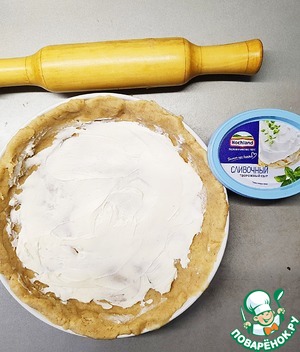 Галета с грибами и сыром