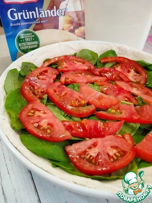 Киш со шпинатом и сыром Киш со шпинатом и сыром