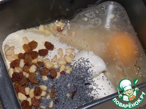 Хлеб сладкий с творожным сыром