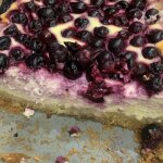 Открытый пирог с творожной начинкой и ягодами Открытый пирог с творожной начинкой и ягодами