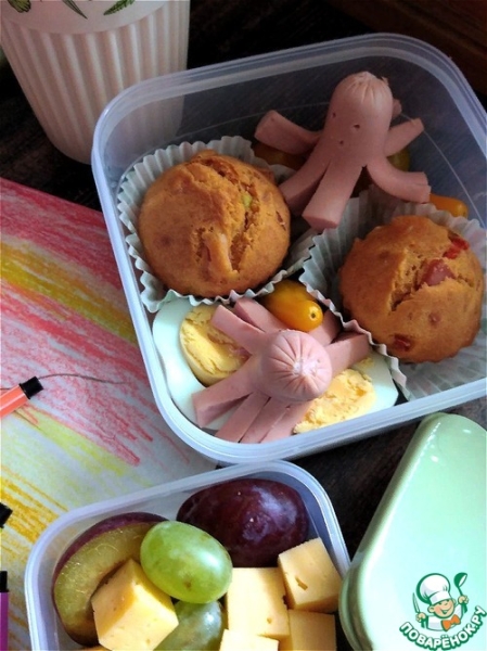 Перекус в ланч-боксе для школьника Перекус в ланч-боксе для школьника