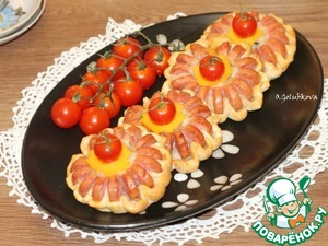 Мини-пиццы "Цветочки"