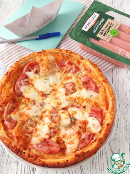 Пирог-пицца "Школьная" Пирог-пицца "Школьная"